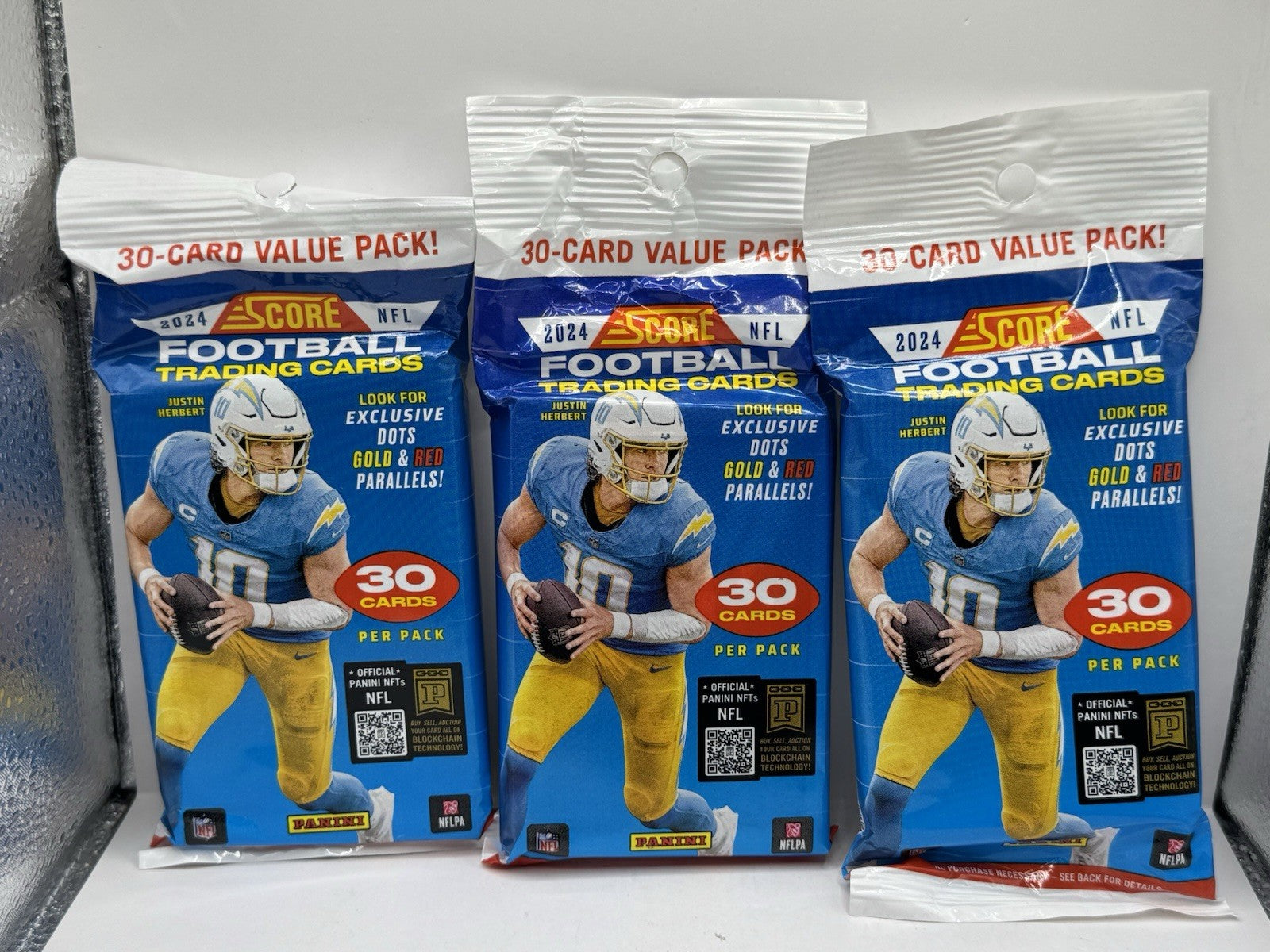 2024 Panini Score Football Value Packs - Lot of 3 Sealed Packs