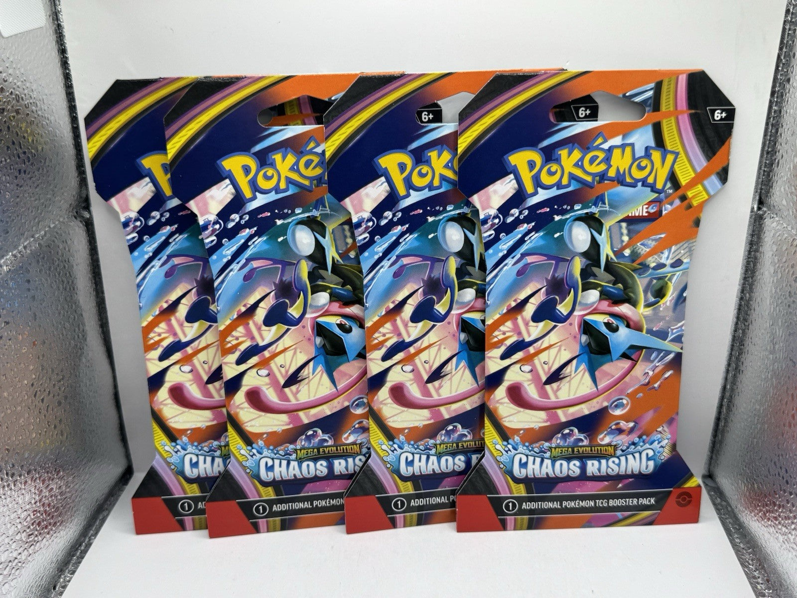 2026 Pokemon Mega Evolution Chaos Rising Sleeved Booster Packs - Lot of 4