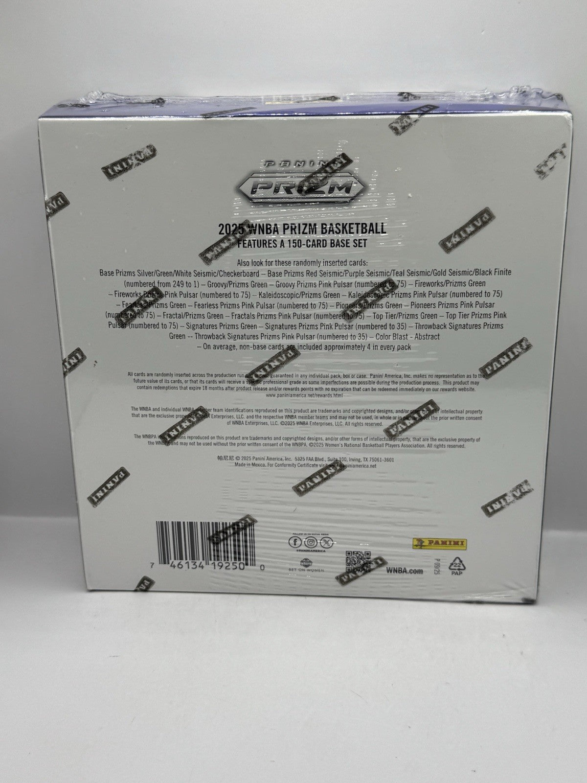 2025 Panini Prizm WNBA Mega Box - Factory Sealed - Look for White Seismic Prizms