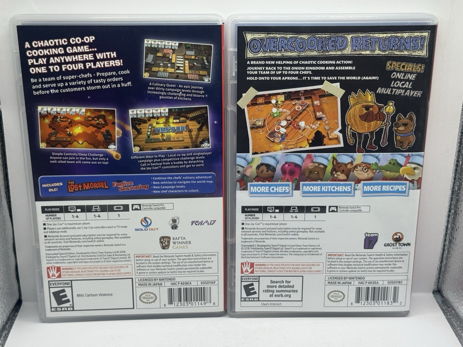 Overcooked! Special Edition & Overcooked! 2 Nintendo Switch Game Bundle