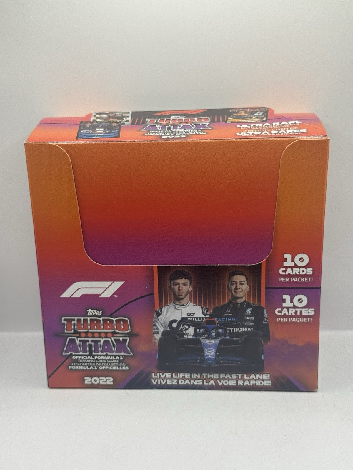 2022 Topps Turbo Attax Formula 1 F1 10 Pack Box - All Sealed Packs