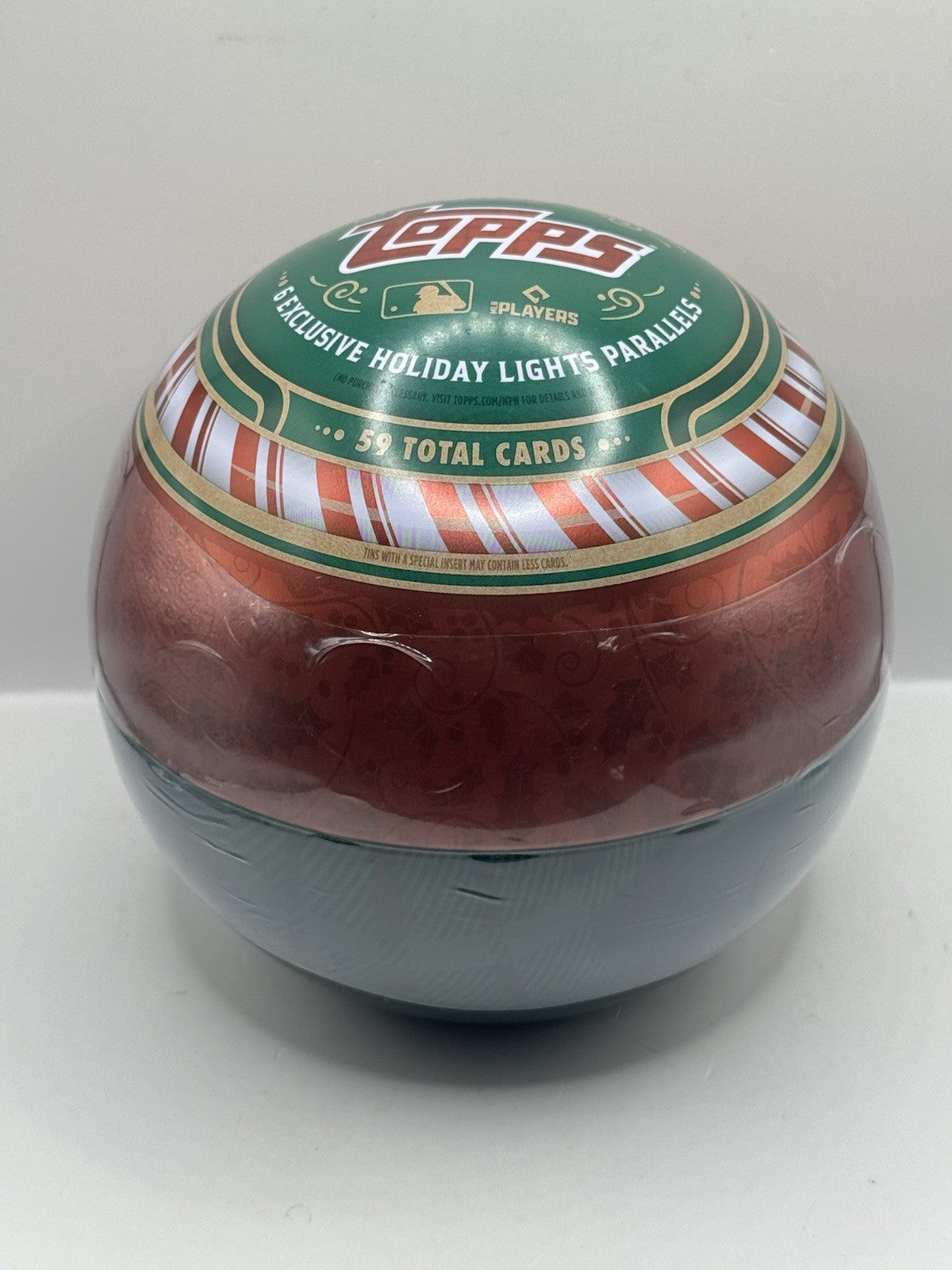 2025 Topps Baseball Ornament Ball - Sealed 6 Exclusive Holiday Lights Parallels