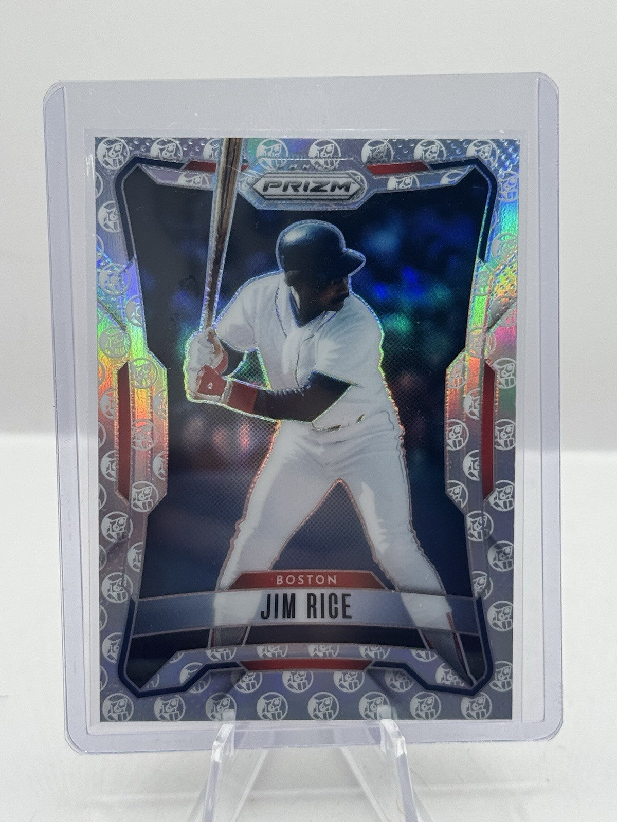 Jim Rice White Knight Prizm 1/3 2026 Panini Prizm #180 Boston Red Sox