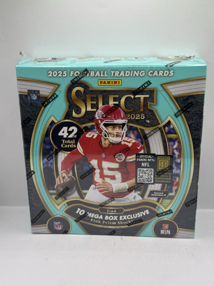 2025 Panini Select Football Mega Box - Find Pink Prizm Shock - Factory Sealed