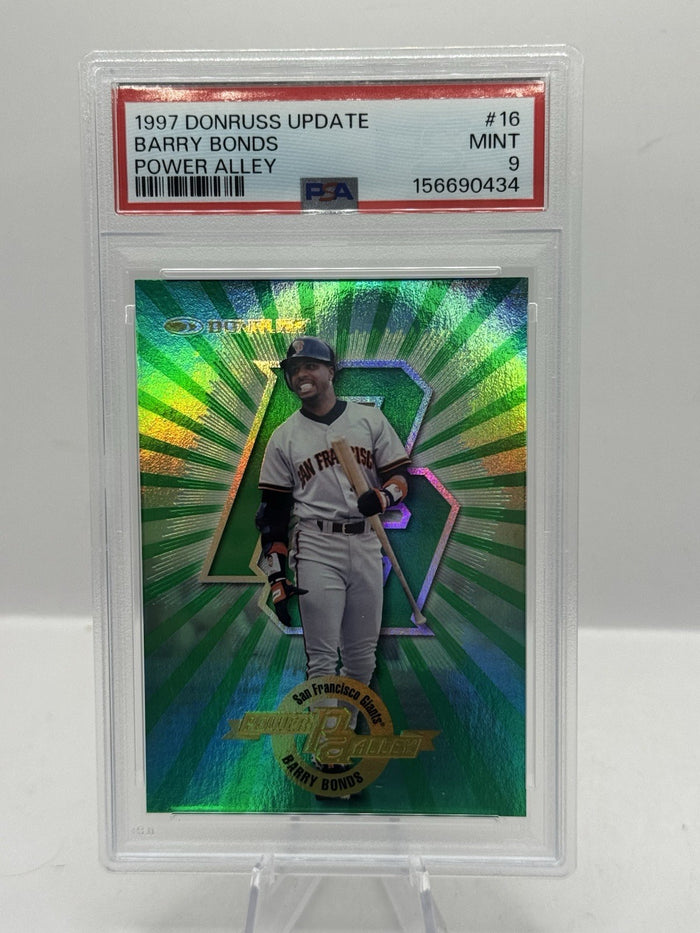 Barry Bonds 1298/4000 PSA 9 1997 Donruss Update Power Alley #16 San Francisco