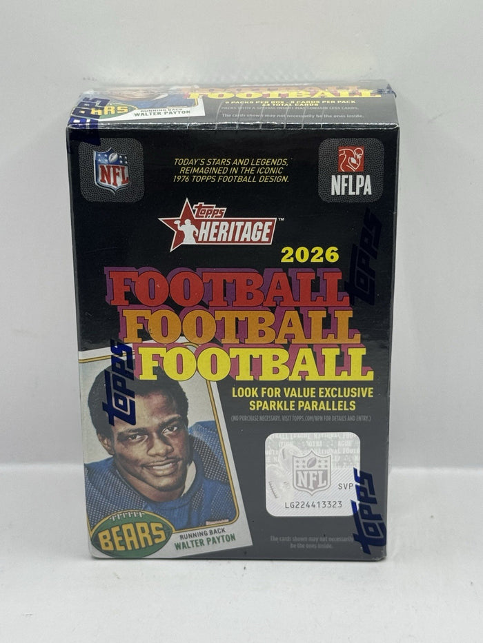 2026 Topps Heritage Football Blaster Box - Factory Sealed