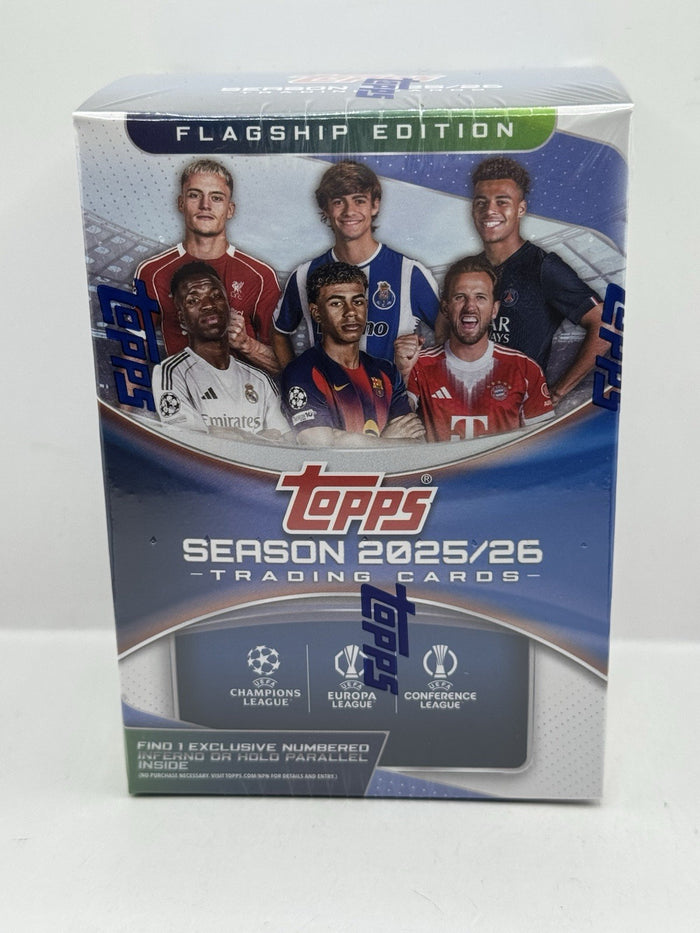 2025-26 Topps UEFA Soccer Flagship Edition Blaster Box - Factory Sealed