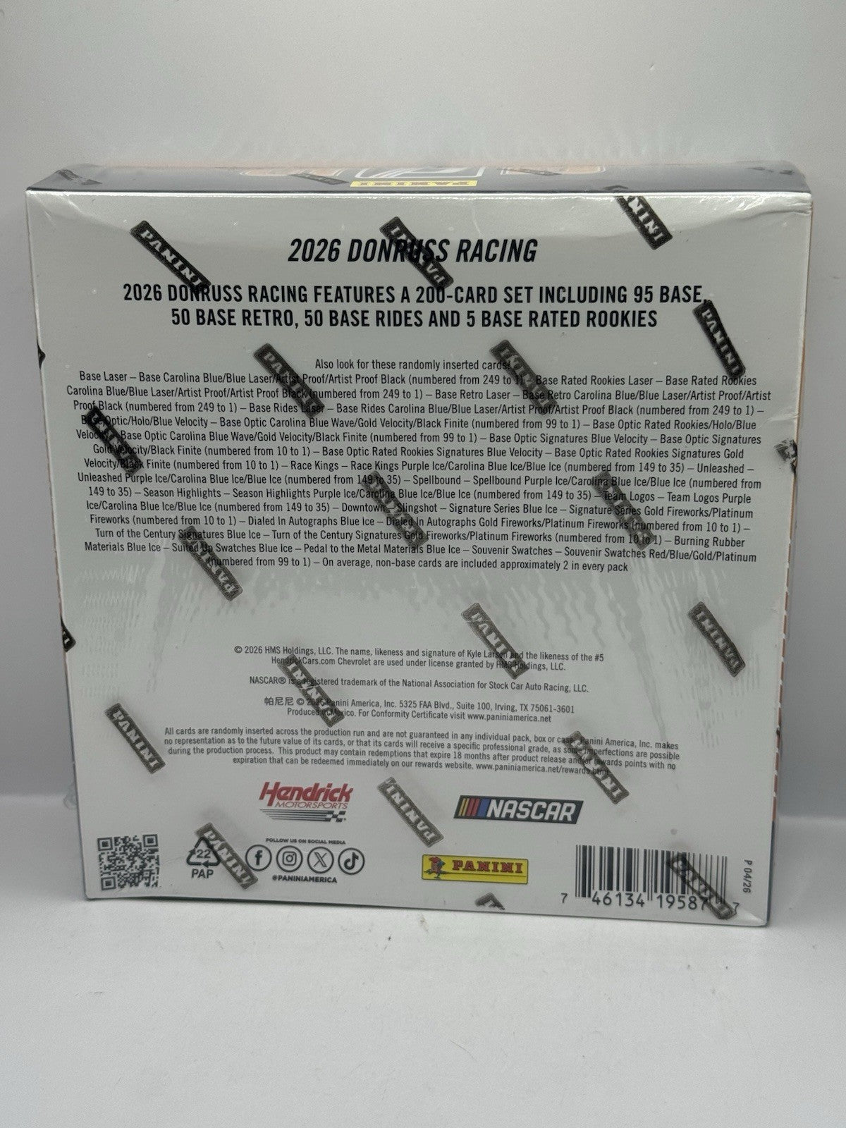 2026 Panini Donruss NASCAR Mega Box - Factory Sealed