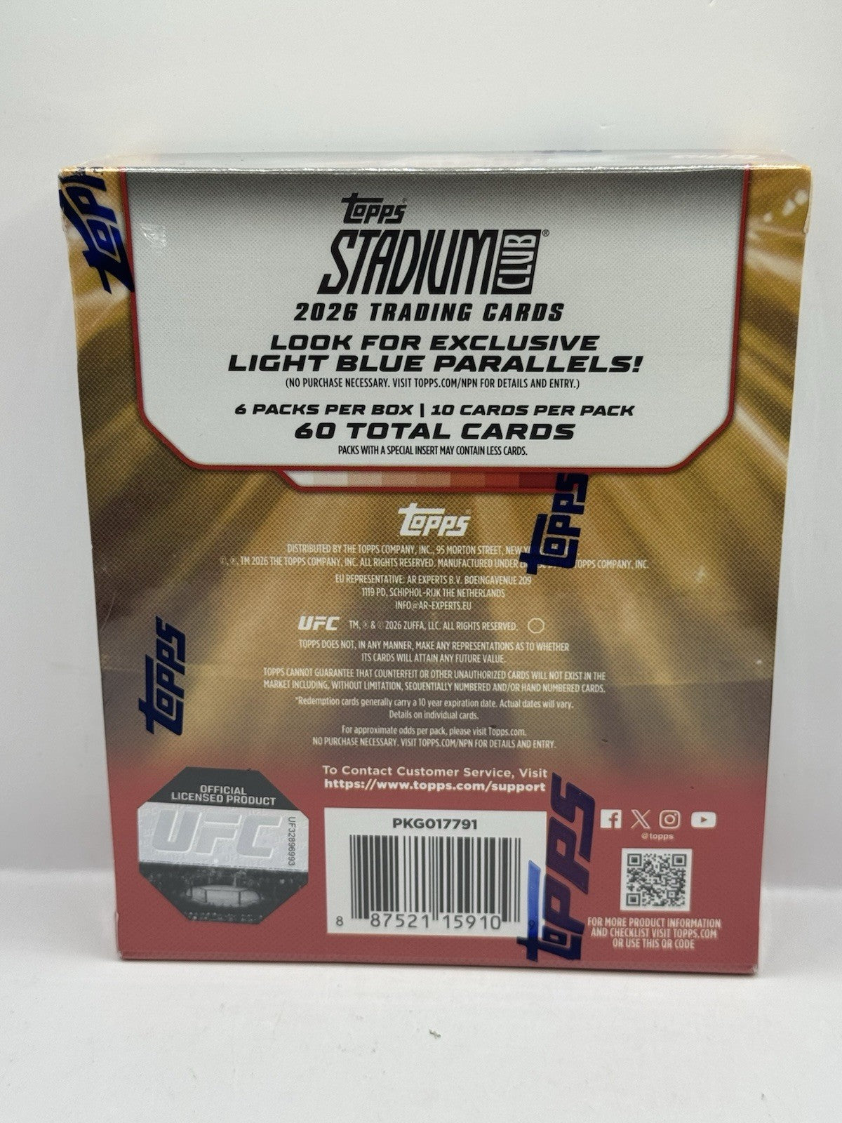 2026 Topps Stadium Club UFC Mega Box - Factory Sealed