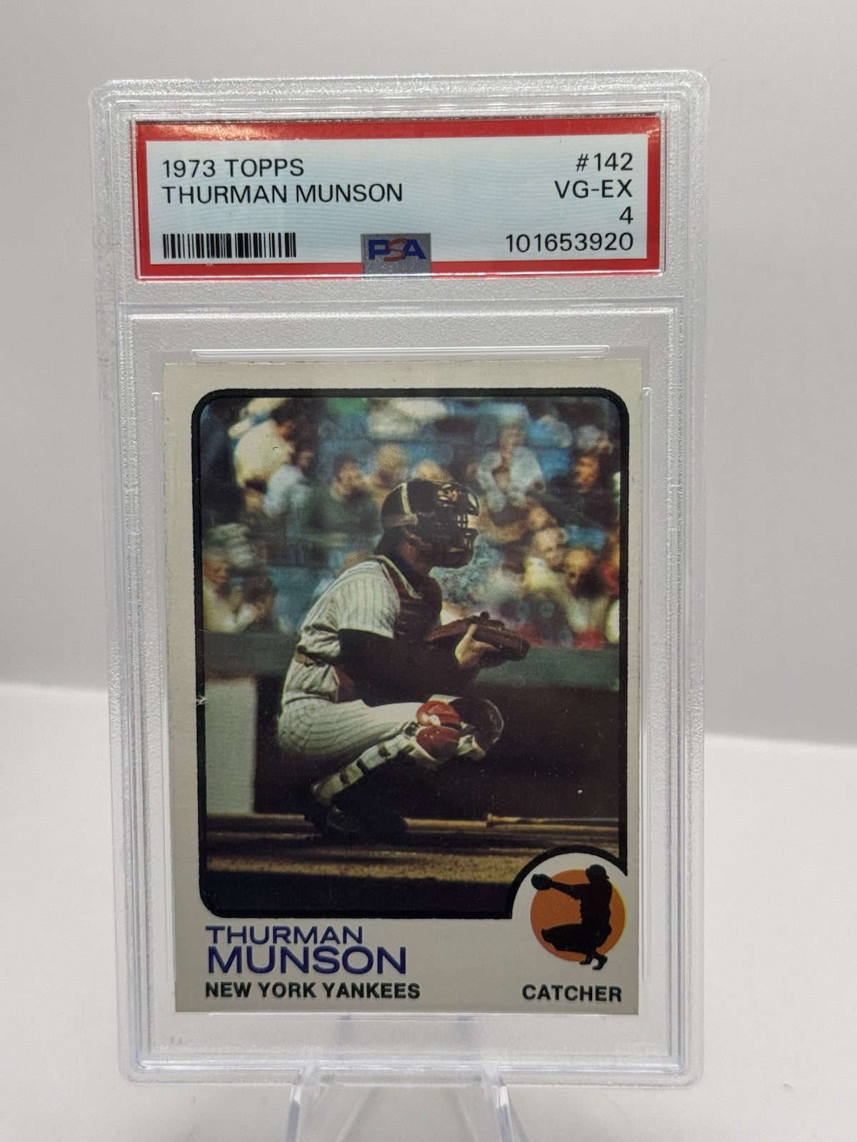 1973 Topps #142 Thurman Munson New York Yankees PSA 4